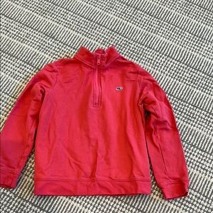 Vineyard Vines Red Half-Zip Pullover